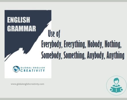 English Grammar- Use of Everybody, Everything, Nobody, Nothing, Somebody, Something, Anybody, Anything