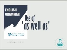 English Grammar- Use of 'as well as'