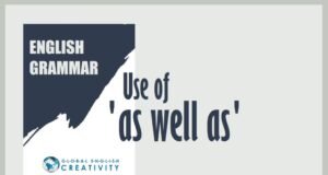 English Grammar- Use of 'as well as'